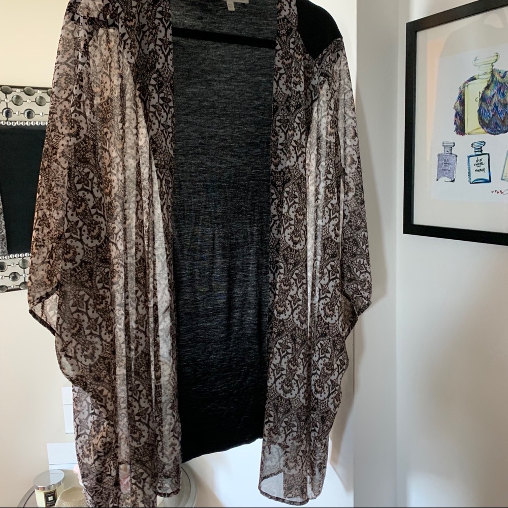 Daniel Rainn Plus Size Printed Kimono